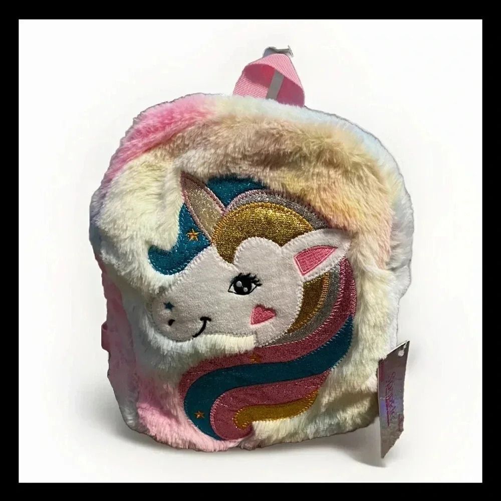 Danbar Global Sparkle My Universe  Faux Fur Backpack